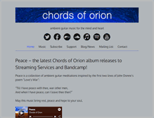 Tablet Screenshot of chordsoforion.com